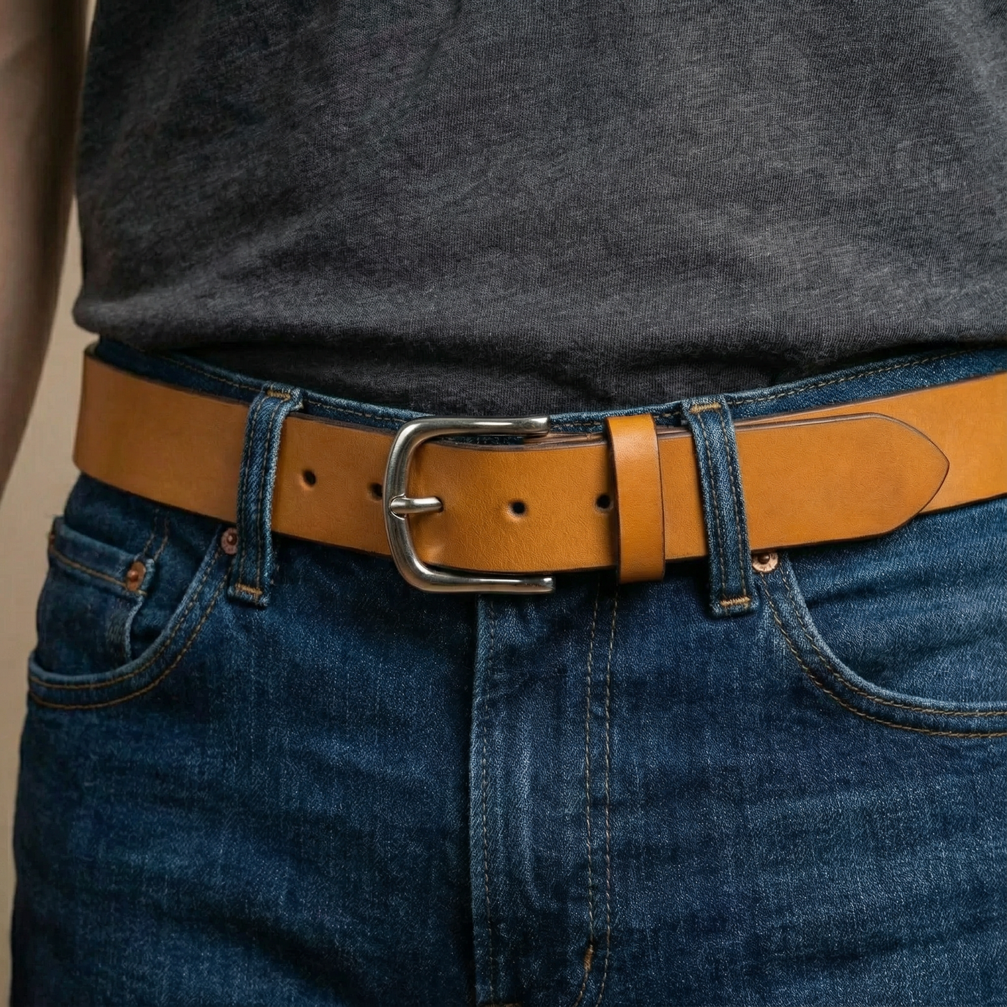 The Buckhorn - Men’s Full Grain Leather Belt
