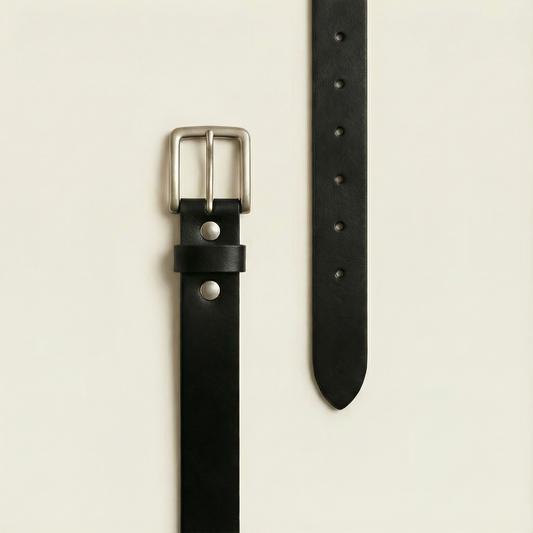 The Tradesman (Black) - Men’s Full Grain Leather Belt