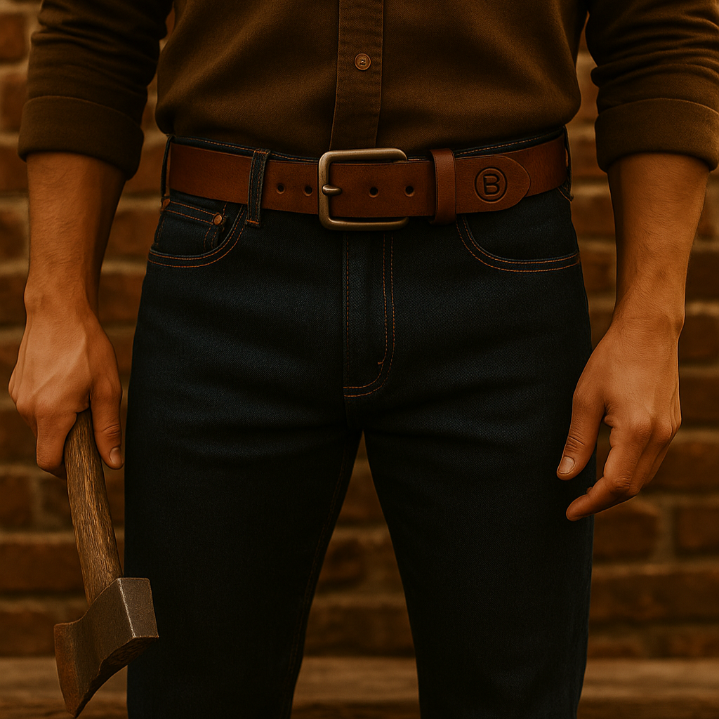 The Trailblazer – Men’s Crunch Leather Belt