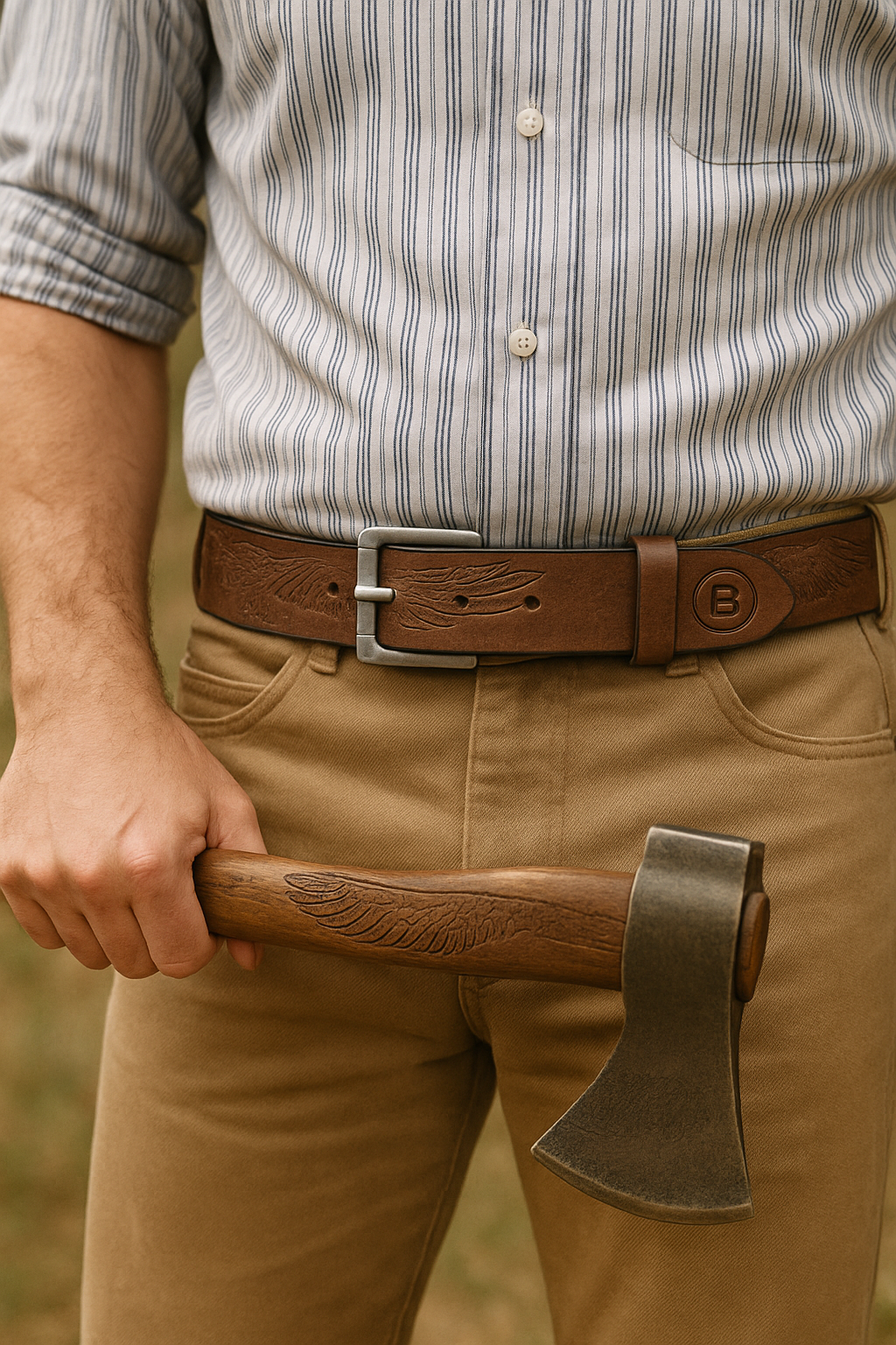 The Serpent - Men's Full Grain Leather Belt