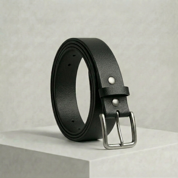 The Tradesman (Black) - Men’s Full-Grain Leather Belt