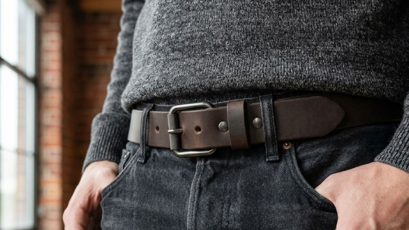 The Timberline - Men’s Full-Grain Leather Belt