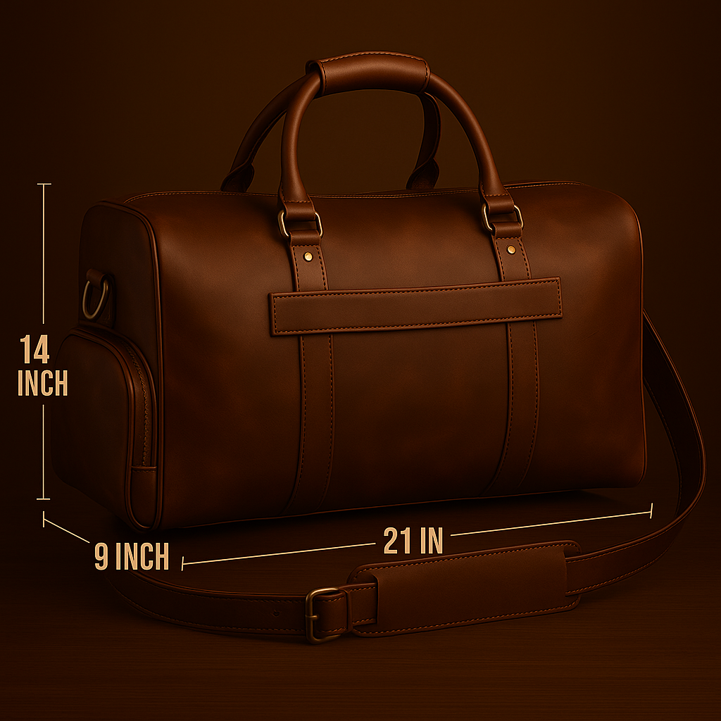 The Weekender - Full-Grain Leather Duffel Bag