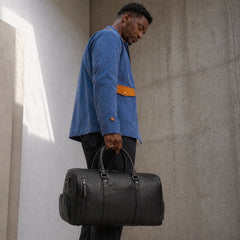 The Weekender - Full-Grain Leather Duffel Bag — view 10