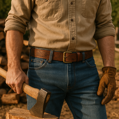 The Ironhide  - Men’s Full Grain Leather Belt