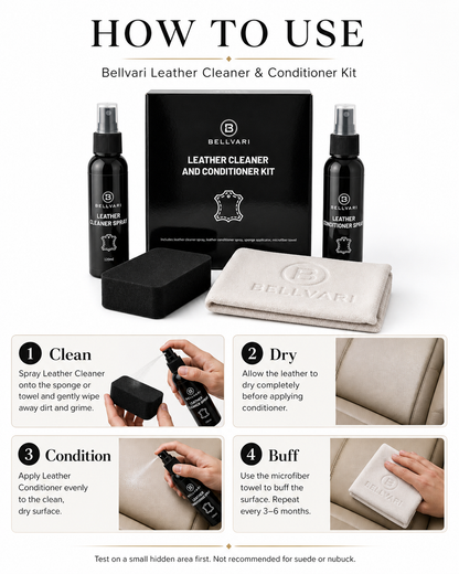 Bellvari Leather Cleaner & Conditioner Kit