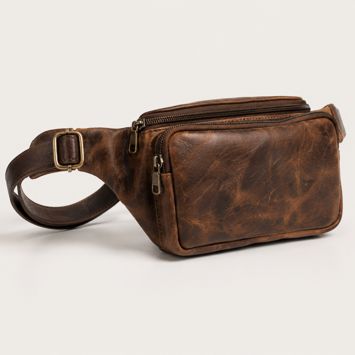 Bellvari Nomad Sling - Full-Grain Leather Belt Bag, Crossbody EDC