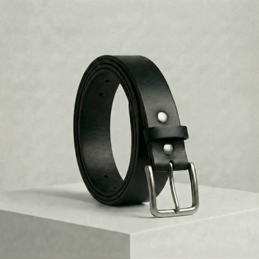 The Tradesman (Black) - Men’s Full Grain Leather Belt