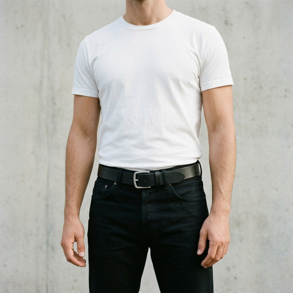 Black denim · Tee